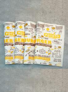 20/50/100/200pcs Grease-Proof Paper Liner For Sandwich, Burger, Cake Roll, Fried Chicken, Baked Wings, 30cm X 30cm