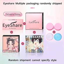 Eyeshare 1 对装，自然黑色虹膜，直径 14.5 毫米，年抛型，万圣节服装及角色扮演 - SAHARA-BLACK - 查看 6