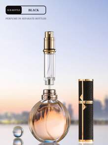 1pc 5ml Refillable Leather Perfume Travel Spray Bottle, Portable Fragrance Atomizer Ideal For Travel, Office, Home Decor, Weddings, Parties, Birthdays, Gifts For Him/Her, Holidays