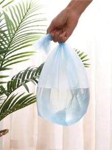 5rolls/Pack Multiple Colors Portable Plain Garbage Trash Bag Garbage Can Liners For Bathroom Restroom Bedroom Office Toilet - Black - View 6