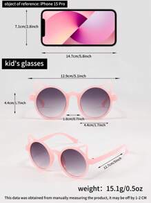 4pcs/Set Kids Fashion Glasses, Multiple Frame Styles With Various Rivet Decorations Including Oval, Round And Cat Ear Frames, Colorful Assortment Suitable For Boys And Girls, Daily Decoration, Travel, Holiday, Party And Photography Props - Multicolor - View 10