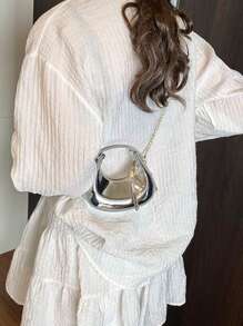 Chic Shoulder Bag For Women, Fashionable Crescent Design, Suitable For Shopping, Parties, Summer - Multicolor - View 14