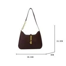 Top Quality Luxury Brand Purses And Handbags Designer Leather Shoulder Crossbody Bags For Women Dual Strap Underarm Sac A Main