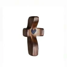 1/3/5pcs Elegant Wooden Thumb Cross Decoration, Exquisite Prayer Holding Wooden Cross, Suitable For Home & Office, Perfect For Party/Birthday Gift Gifts Graduation - Multicolor - View 16