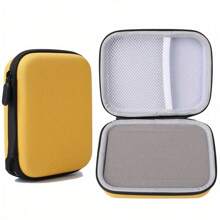 Portable Guitar Pick Holder Case Box With Pick Slot Yellow Guitar Capo Tuner Strings Storage Pouch Bag Guitarra Parts