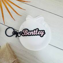 1 chaveiro de acrílico personalizado faça você mesmo, chaveiro personalizado com nome em inglês de camada dupla, chaveiro de acrílico personalizado com nome, pingente de letra personalizado para bolsas, presente para mulheres - Chaveiro preto - Ver 13