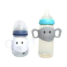 1pc Baby Silicone Elephant Bottle Holder, Daily Use Bottle Accessory, Soft Elastic Silicone Cover, Fits For Pigeon And Dr. Brown's Bottles, And Other 5.5cm ~ 6.5cm Wide Bottles And Cups