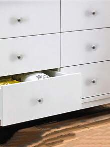 10pcs Stainless Steel Mushroom Shaped Drawer Pulls, Silver Cabinet Door Knobs - Silver - View 5