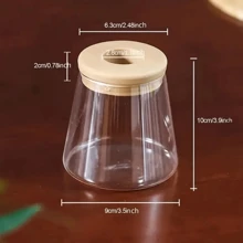 1 pieza Maceta de plástico transparente de cultivo hidroponía con depósito de agua, maceta de plástico + tapa de plástico para plantas sin raíces