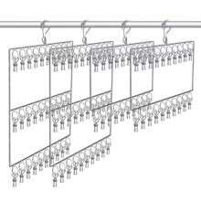 1 set van 20 haken, 30 hangers - Multifunctioneel hangerrek voor het opbergen van bh's, vesten, vlekbestendig droogrek geschikt voor het ophangen van lingerie, sokken, ondergoed