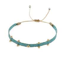 Bohemian Style Braided Bracelet, Men's Stackable Bracelet, Colombia Fashion Women's Beach Holiday Bracelet - Multicolor - View 7