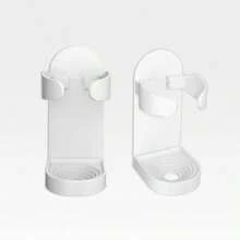 [2 件装] 电动剃须刀支架，免钻剃须刀架，可调节浴室美容仪器收纳架 - 彩色 - 查看 8