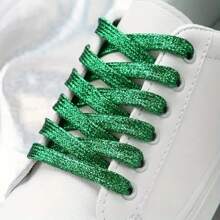 Unisex Flat Color Flash Small White Shoes Canvas Shoes Sneakers LACES