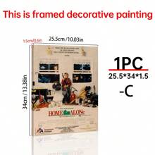 1/6Pcs Home Alone - Movie Posters Wall Arts - 90's Movie Posters - Canvas Wall Decorate - Home Alone Movie Poster For Living Room Bedroom Decor Gifts Birthday Graduation