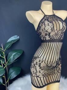 1 Piece Sexy Lingerie,Sexy Pajamas,Sexy Lingerie Bodysuit, Women'S Shoulderless Sleeveless Sheer Mesh Bodysuit - Perfect Valentine'S Day Gift For Sexy Lingerie And Underwear Lovers