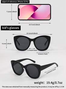 4-Pack Kids Fashion Eyeglasses, Combination Of Various Frame Styles: Square, Round Cat-Ear, Cat-Eye, And Oval Frames, Colorful Options, Suitable For Boys And Girls, Decoration For Daily Wear, Travel, Holidays, Parties, And Photography Props. - Multicolor - View 7