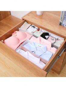 1pc Adjustable Drawer Divider Storage Organizer Adjustable Stretchable Interlocking Storage Drawer Clapboard Divider Adjustable Drawer Organizer, Drawer Divider