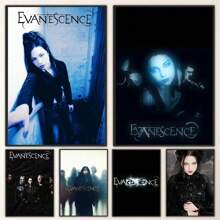 1pc Unframed, Evanescence Band Poster Self-Adhesive Art Waterproof Paper Sticker Coffee House Bar Room Wall Decor - Multicolor - View 1