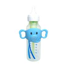 1pc Baby Silicone Elephant Bottle Holder, Daily Use Bottle Accessory, Soft Elastic Silicone Cover, Fits For Pigeon And Dr. Brown's Bottles, And Other 5.5cm ~ 6.5cm Wide Bottles And Cups