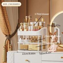 Brand New Elegant Makeup Organizer Drawer Box, Large Storage Space With Pullout Drawers, Available In 2 Colors And Multiple Sizes
