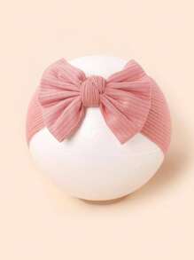 Set de 3 diademas de punto suave y transpirable con lazo plisado para bebé, ideal para primavera/verano - Multicolor - Ver 8