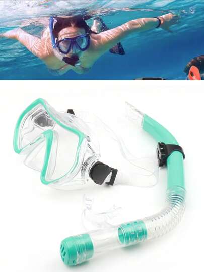 SHENYU Universal Adult/Youth Snorkeling And Diving Mask With Swim Cap And Dry Snorkel Set, Beach Essentials, Beach Accessories, Pool Float