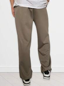 Set de 2 pantalones para mujer y hombre, kit de pareja, casuales y elegantes, colores sólidos, muy frescos y ligeros, aptos para temporadas de primavera y verano. Tela de poliéster, algodón y elastano, ajuste de cintura natural con resorte. El pantalón del hombre cuenta con bolsillos y cordón de ajuste. Las tallas de los pantalones están especificadas en la tabla de tallas en las fotos. Según la talla del kit que elijas, te llegarán las tallas de los pantalones. - Gris - Ver 7