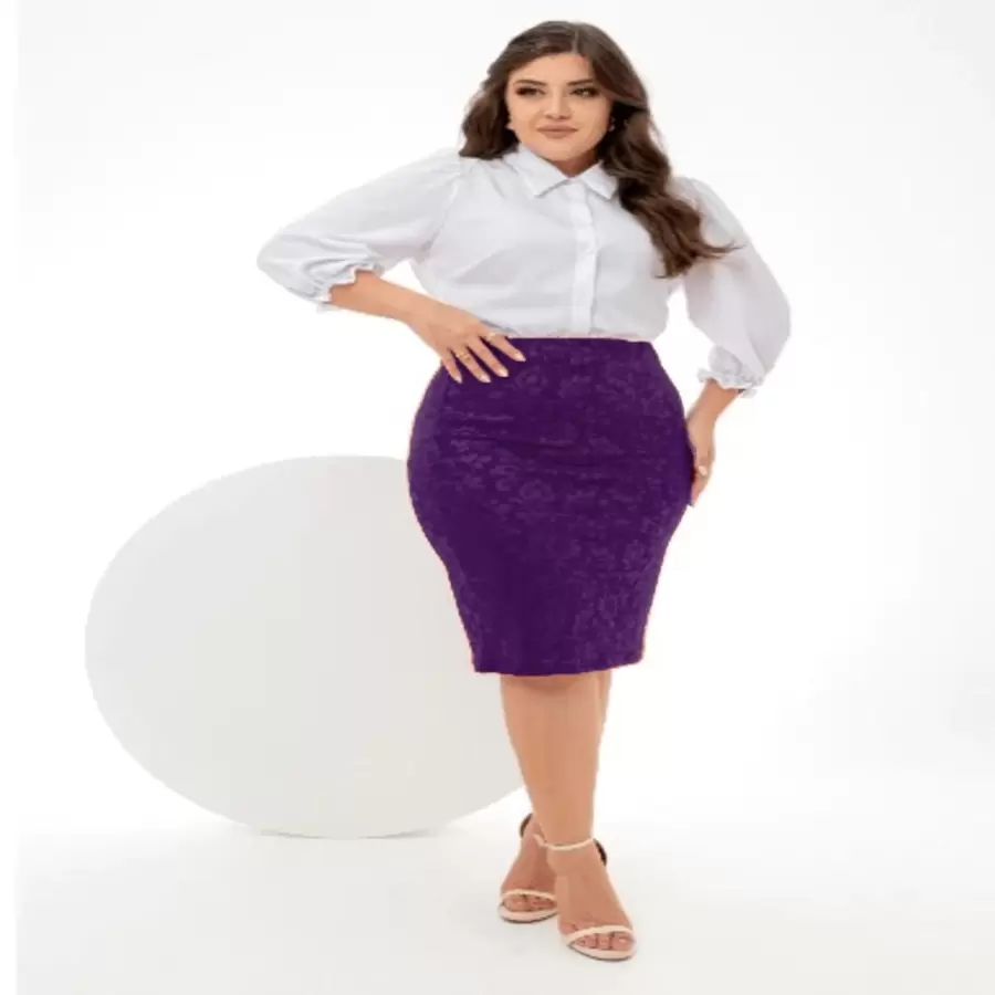 AVI Moda Crista Women Skirts - Red Violet - View 1
