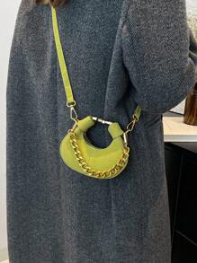 Bolso de mano pequeño y de moda, estilo minimalista y elegante, nuevo bolso de tela para mujeres, bolso casual de unicolor