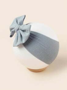 Set de 3 diademas de punto suave y transpirable con lazo plisado para bebé, ideal para primavera/verano - Multicolor - Ver 6
