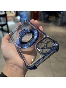 防摔防摔奢华电镀透明手机壳，带指环磁吸支架，兼容 17/6/7/8/X/XS/XR/11/12/13/14/15/16e、Galaxy S22/23/24、A04/05/06/A07/A17/A14/A15/A16/A24/A25/A34、Redmi Note 7/8/9/10/11/12/13/14、Redmi 9/10/12/13C/14C/A5、OPPO、MOTO、荣耀 X、HW、Realme C53 C55