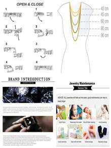 Set de 5 bijuterii de mireasă în stil regal de lux, include colier, brățară, cercei, inel, lucrat manual cu design de ciucuri cu frunze stratificate și zirconiu cubic, potrivit pentru purtare zilnică și nuntă, cadou de aniversare a nunții (ambalaj în cutie cadou) inclus