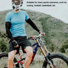 3 paia di manicotti unisex traspiranti ed elastici, ad asciugatura rapida, adatti per uso quotidiano, sport, ciclismo, corsa, attività all'aperto estive, accessori essenziali anti-UV per la spiaggia
