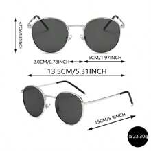 Oval Shaped Fashionable Glasses With Adjustable Nose Pads, Suitable For Strolling, Beach Parties.