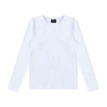 Thermal Blouse Long Sleeve Flannel Plush Winter Second Skin - 白色 - 查看 2