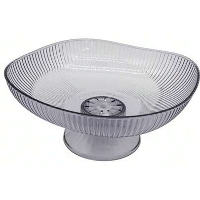 Fruteira Saladeira Organizador De Frutas Tipo Aparência de Vidro Gourmet Transparente Resistente A Queda