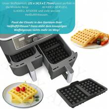2 pièces Moule à gaufres en silicone pour friteuse à air, moule à gaufres pour les modèles AF400EU, AF451EU, SL400EU, AF500DE et de nombreuses autres friteuses à air