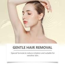 1 件/2 件姜黄脱毛膏温和脱毛可用于全身，软化毛发，去除腿毛、腋毛，温和清洁皮肤自我护理