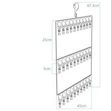 1 set van 20 haken, 30 hangers - Multifunctioneel hangerrek voor het opbergen van bh's, vesten, vlekbestendig droogrek geschikt voor het ophangen van lingerie, sokken, ondergoed