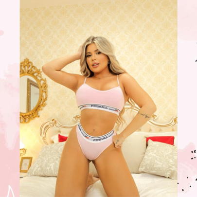 Pitbull American Conjunto Calcinha + Top Microfibra