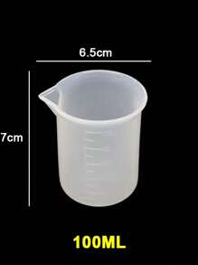 100ml-600ml Siliconen Maatbeker Transparant Met Schaal Scheidingsbekers DIY Cake Epoxyhars Sieraden Maken Gereedschap