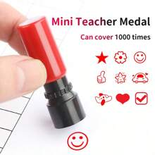 1pc Teacher's Encouragement Stamp - Motivational Classroom Reward & Feedback Stamp, Motivating Rating Stamp Set, Designed For Educators, ABS Material, Self-Inking