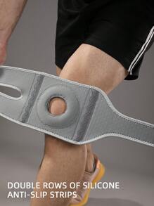 VBOSI 1pc Unisex Upgraded Anti-Slip Breathable Adjustable Knee Pad With Silicone Cushion, Perforated Design For Basketball, Running, Weightlifting, Fitness, Sports Knee Support - Multicolor - View 4