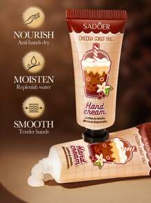 5pcs (Random Style) Hand Cream 20g, Coffee, Blueberry, Strawberry, Green Tea, Orange, Moisturizing, Softening Skin, Protect Against Cracked Hands In Autumn And Winter - Multicolor - View 4