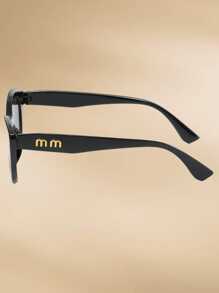 1 pieza Gafas de moda versátiles y cómodas con marco delgado de estilo vintage de alta gama