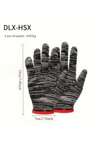 12/48pcs Tear-Resistant Work Gloves, Hand Washable, Lead Non-Alcoholic Materials, Suitable For Construction, Gardening, Home Improvement And Automobile Repair