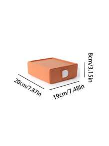 1 Stück bunte Aufbewahrungsbox für Zuhause, Schubladentyp Schreibtisch Make-up Organizer Box, Kosmetikorganizer Box, mehrstöckige stapelbare Schmuckbox, Brillenbox Ausstellungsbox