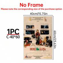 1/6Pcs Home Alone - Movie Posters Wall Arts - 90's Movie Posters - Canvas Wall Decorate - Home Alone Movie Poster For Living Room Bedroom Decor Gifts Birthday Graduation