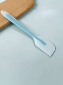 1pc FDA 一体式半透明硅胶刮刀大号半透明刮刀蛋糕抹刀奶油搅拌刀小刮刀 - 藍色 - 查看 7