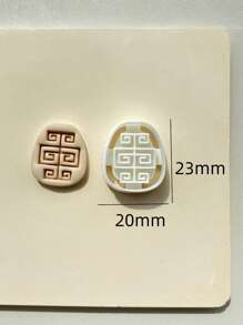Emporte-pièce pour argile polymère avec symboles, emporte-pièces en forme de symboles bohèmes en argile polymère pour la fabrication de bijoux de boucles d'oreilles DIY, moules de DIY en plastique haute précision